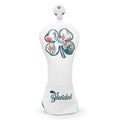 Golf Head Cover White Lucky Clovers High Quality Golf Club Head Covers Golf Fariway Wood Covers Hybrid Head Covers 3 Wood Headco