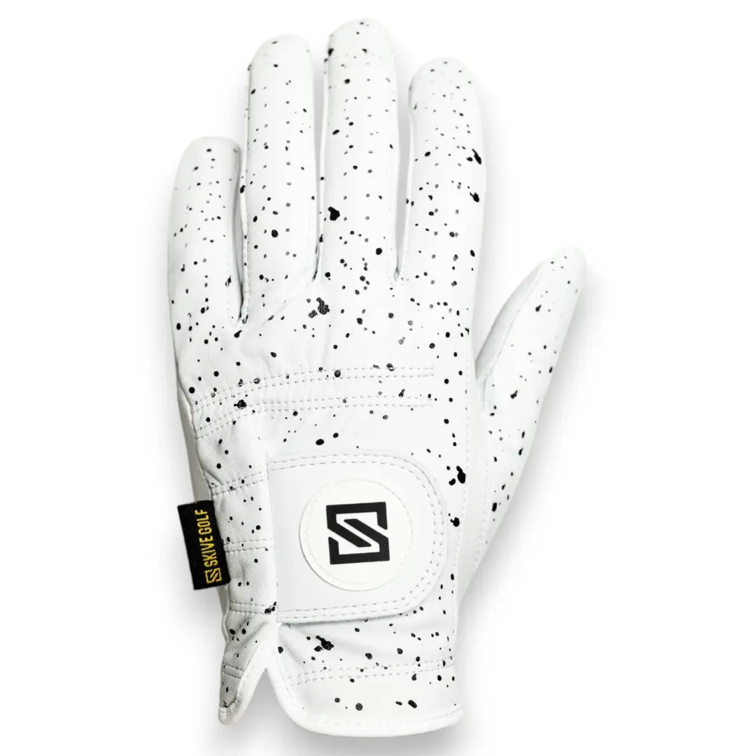 SKIVE Golf Premium Golf Gloves - 100% AAA Cabretta Leather | Cool Designs | Serious Grip, Feel, Performance | Golf Gloves for Men