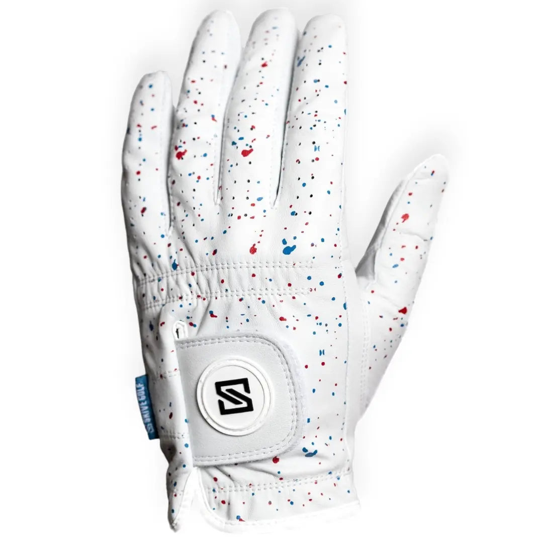 SKIVE Golf Premium Golf Gloves - 100% AAA Cabretta Leather | Cool Designs | Serious Grip, Feel, Performance | Golf Gloves for Men