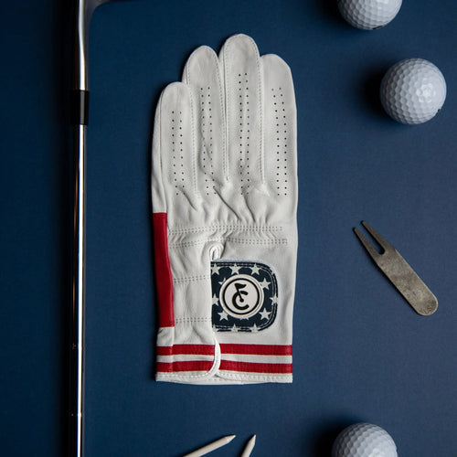 "Stars & Stripes" Golf Glove | Premium Cabretta Leather | Men'S & Women'S Golf Accessory | Breathable, Durable, Comfortable