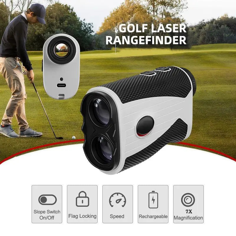Golf Rangefinder, 1 Count 1200 Yard Golf Laser Rangefinder, 7X Magnification Golf Distance Rangefinder with Magnetic Holder, Perfect for Golf Enthusiast, Golf Accessories