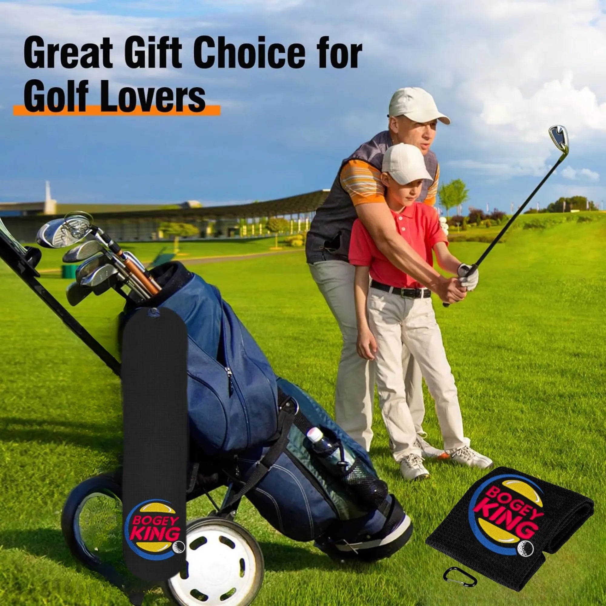 Golf Towel, Golf Accessories for Men & Women, Embroidered Funny Golf Towel, Easy to Clean and Carry Golf Towel, Outdoor Sports Towel, Golf Game Equipment, Golf Gifts, Golf Pack