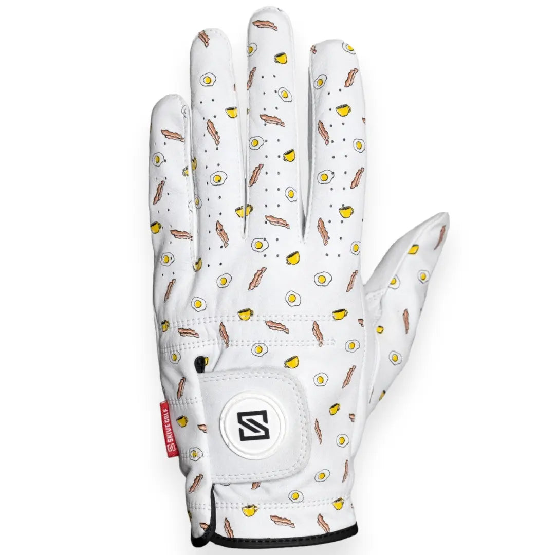 SKIVE Golf Premium Golf Gloves - 100% AAA Cabretta Leather | Cool Designs | Serious Grip, Feel, Performance | Golf Gloves for Men