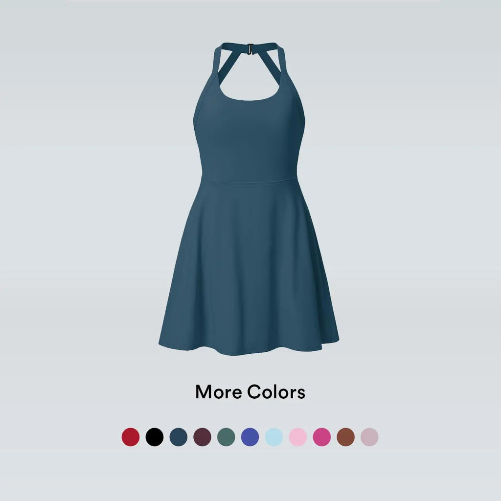 Halara Softlyzero Airy Backless Twisted Cool Touch Dance Active Dress-Easy Peezy Edition #Swimweek