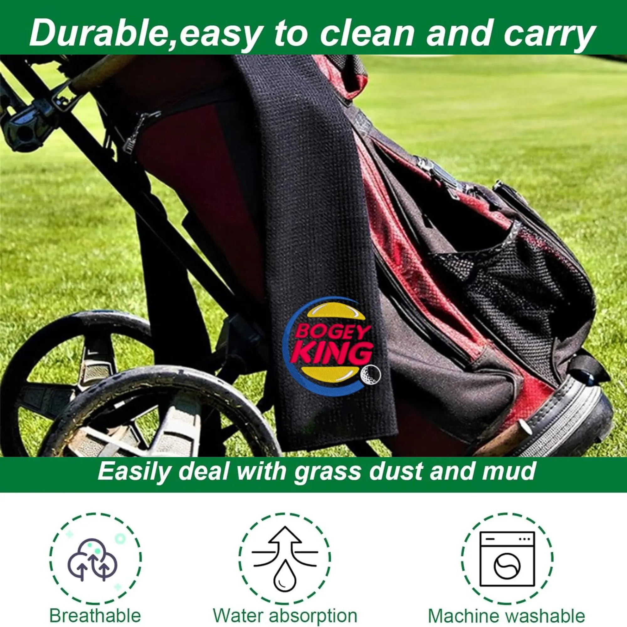 Golf Towel, Golf Accessories for Men & Women, Embroidered Funny Golf Towel, Easy to Clean and Carry Golf Towel, Outdoor Sports Towel, Golf Game Equipment, Golf Gifts, Golf Pack