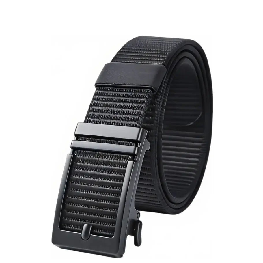 Ratchet Belt Golf Belts for Men Nylon Web Belts with Auto Buckle Design Adjustable for Golf Work Casual Daily Outdoor Business