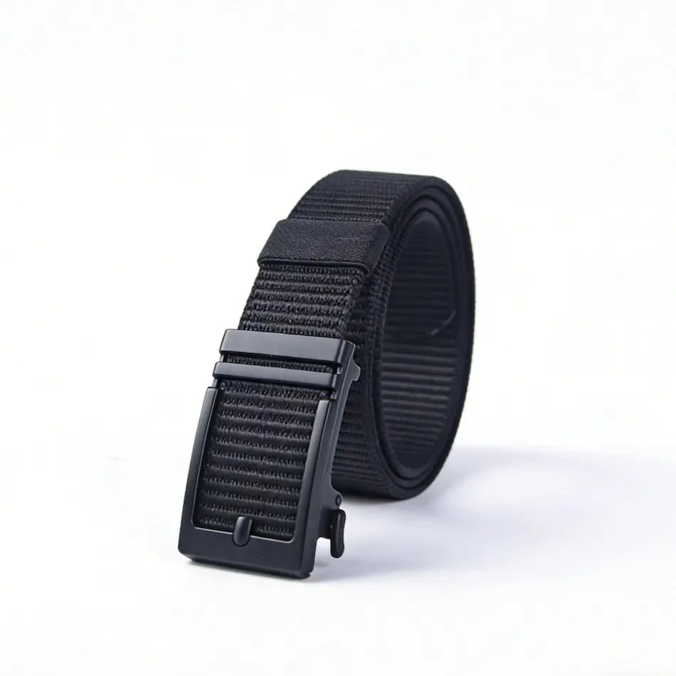 Ratchet Belt Golf Belts for Men Nylon Web Belts with Auto Buckle Design Adjustable for Golf Work Casual Daily Outdoor Business