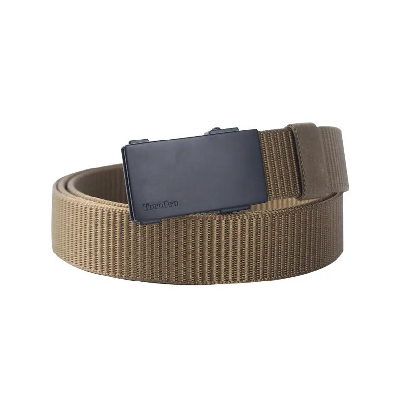 Ratchet Belt Golf Belts for Men Nylon Web Belts with Auto Buckle Design Adjustable for Golf Work Casual Daily Outdoor Business