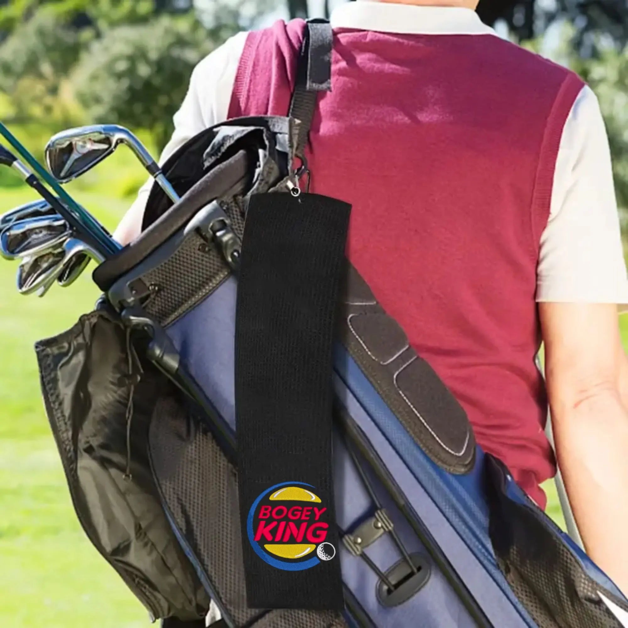 Golf Towel, Golf Accessories for Men & Women, Embroidered Funny Golf Towel, Easy to Clean and Carry Golf Towel, Outdoor Sports Towel, Golf Game Equipment, Golf Gifts, Golf Pack