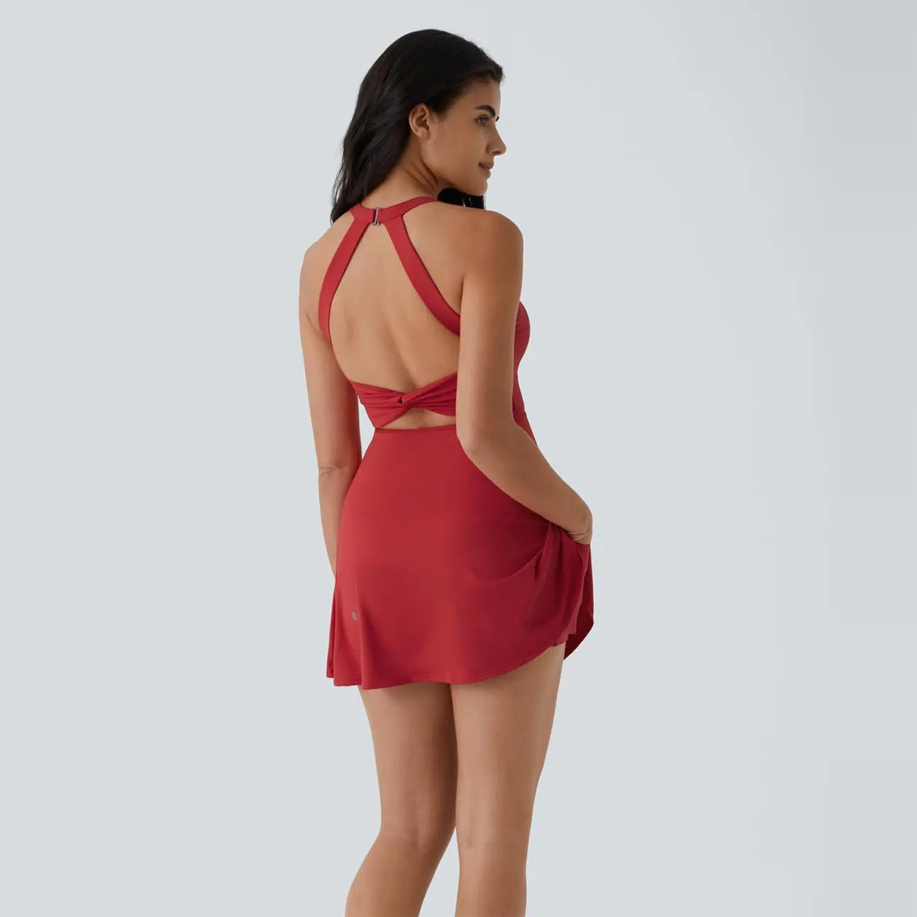 Halara Softlyzero Airy Backless Twisted Cool Touch Dance Active Dress-Easy Peezy Edition #Swimweek