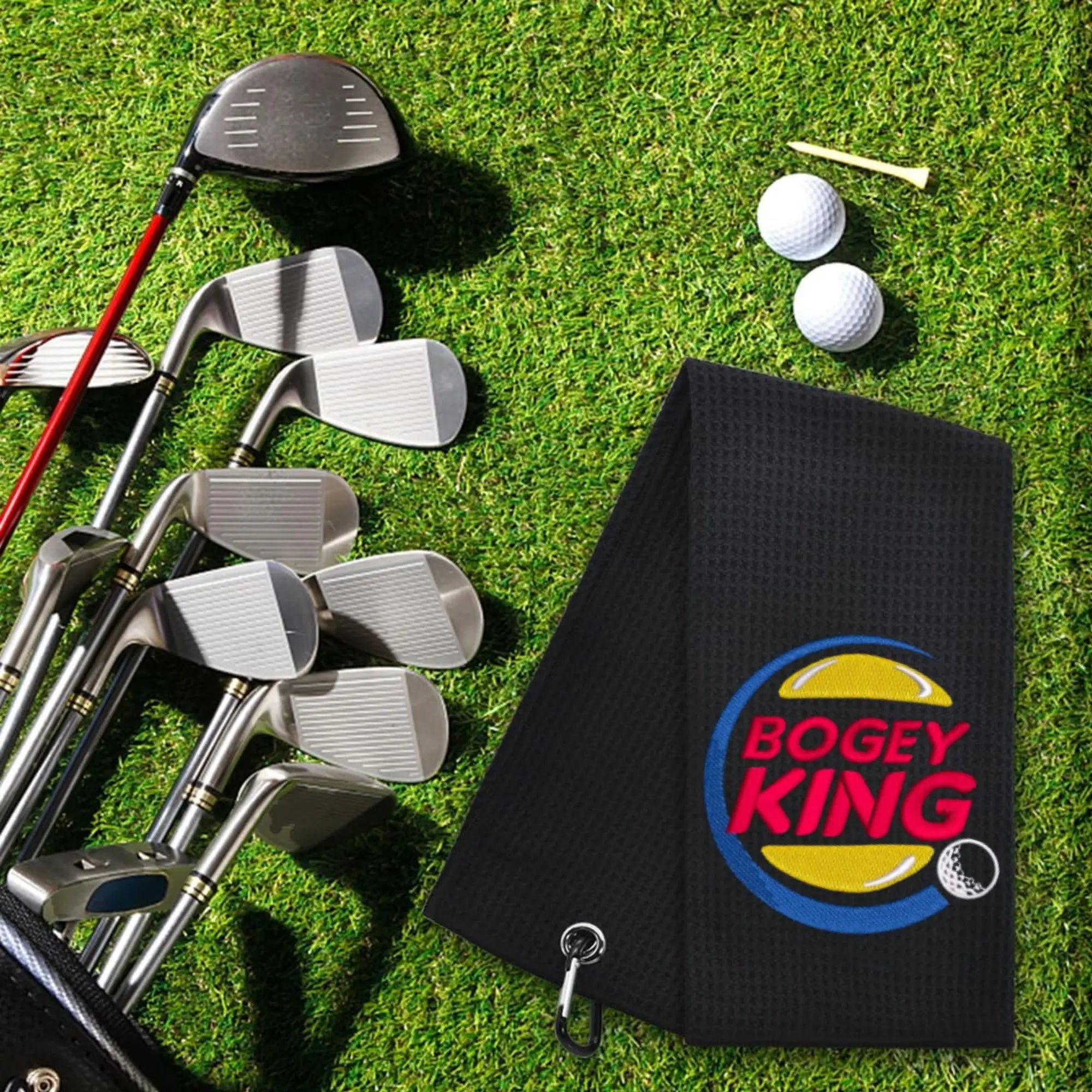 Golf Towel, Golf Accessories for Men & Women, Embroidered Funny Golf Towel, Easy to Clean and Carry Golf Towel, Outdoor Sports Towel, Golf Game Equipment, Golf Gifts, Golf Pack