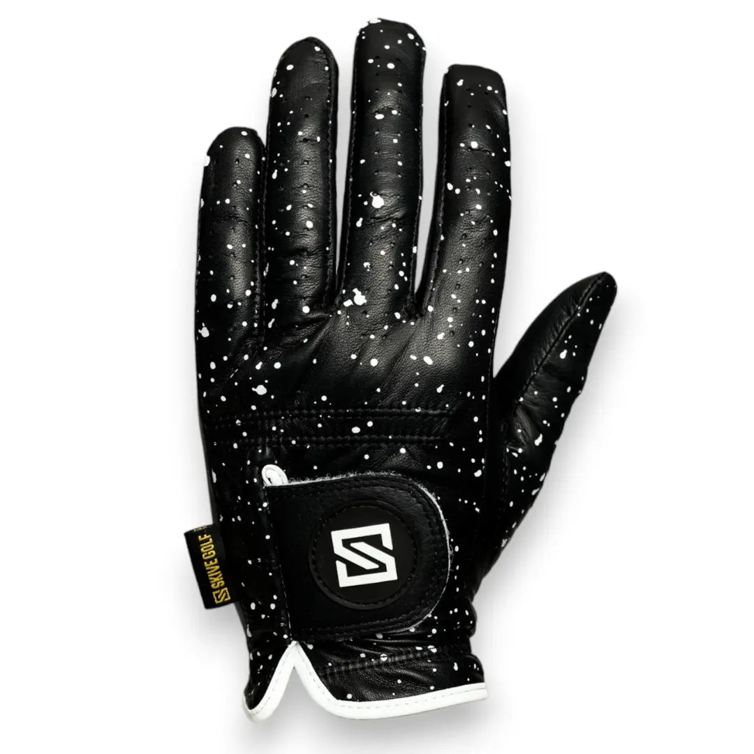 SKIVE Golf Premium Golf Gloves - 100% AAA Cabretta Leather | Cool Designs | Serious Grip, Feel, Performance | Golf Gloves for Men