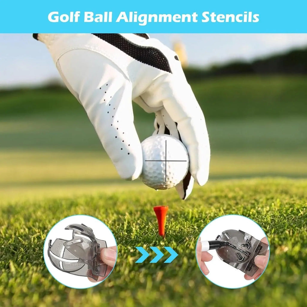 Golf Club Cleaning Kit with Golf Club Cleaner with Water Golf Towel Divot Repair Tool Groove Sharpener Golf Ball Alignment Kit Golf Accessories Golf Care for Women Men, Golf Gift Sets, Christmas Gift for Golf Lovers